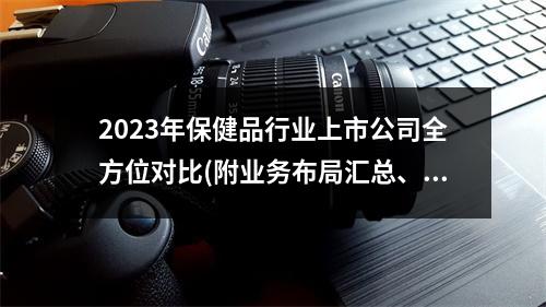 2023年保健品行业上市公司全方位对比(附业务布局汇总、业绩对比、业务规划等)