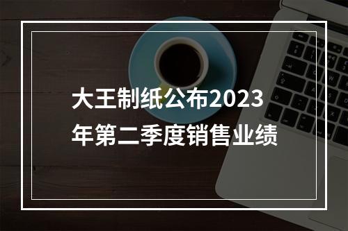 大王制纸公布2023年第二季度销售业绩