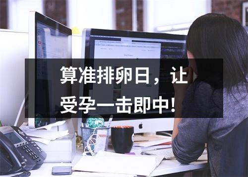 算准排卵日，让受孕一击即中!