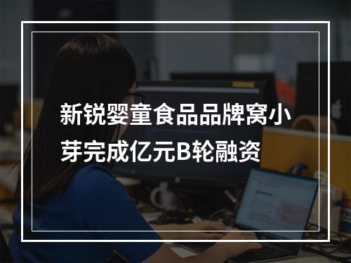新锐婴童食品品牌窝小芽完成亿元B轮融资