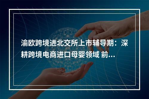 渝欧跨境进北交所上市辅导期：深耕跨境电商进口母婴领域 前三季度净利9589万元