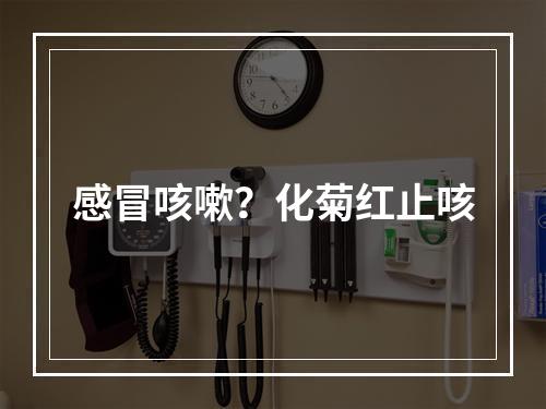 感冒咳嗽？化菊红止咳