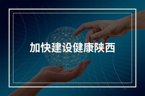 加快建设健康陕西
