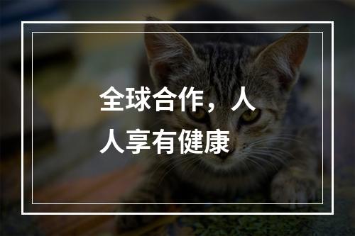 全球合作，人人享有健康