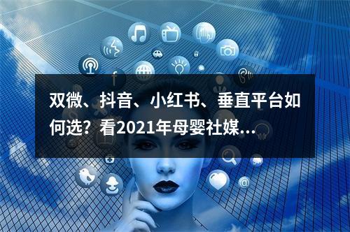 双微、抖音、小红书、垂直平台如何选？看2021年母婴社媒投放新趋势