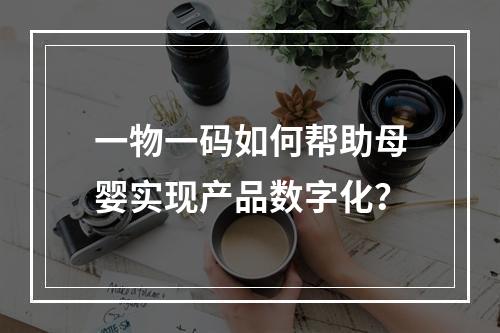 一物一码如何帮助母婴实现产品数字化？