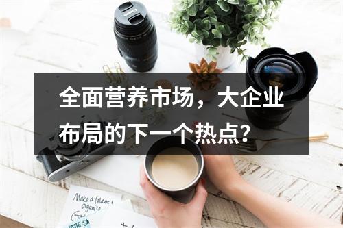 全面营养市场，大企业布局的下一个热点？