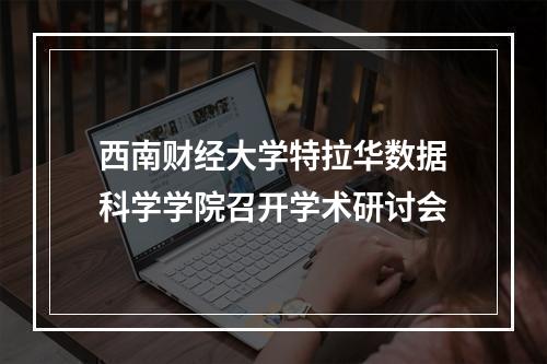西南财经大学特拉华数据科学学院召开学术研讨会