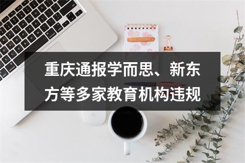 重庆通报学而思、新东方等多家教育机构违规