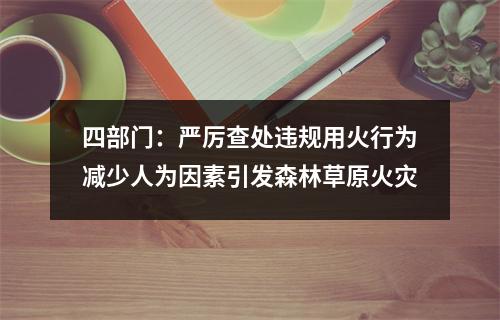 四部门：严厉查处违规用火行为减少人为因素引发森林草原火灾
