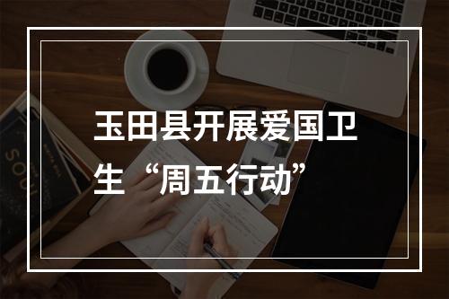 玉田县开展爱国卫生“周五行动”