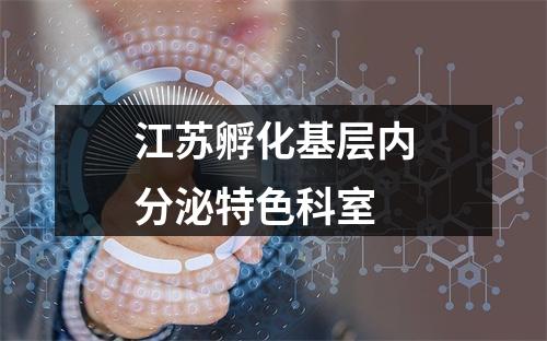 江苏孵化基层内分泌特色科室