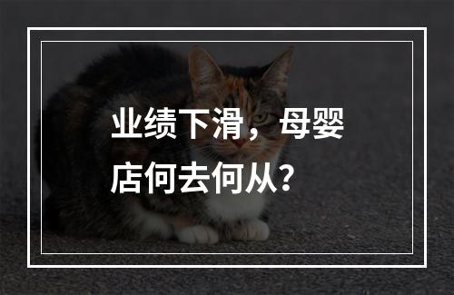 业绩下滑，母婴店何去何从？