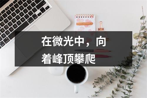 在微光中，向着峰顶攀爬