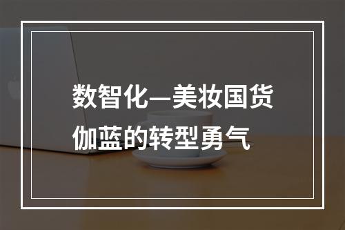 数智化—美妆国货伽蓝的转型勇气