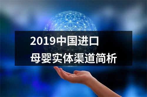 2019中国进口母婴实体渠道简析