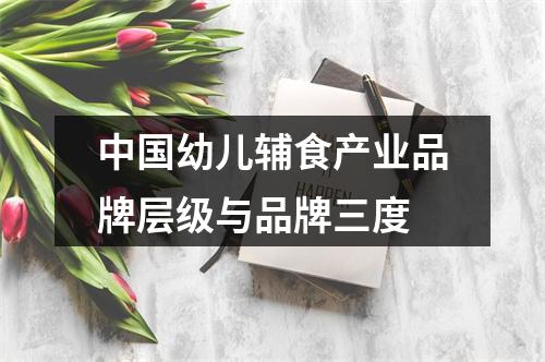 中国幼儿辅食产业品牌层级与品牌三度
