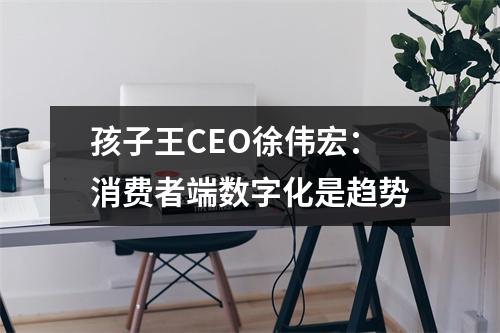 孩子王CEO徐伟宏：消费者端数字化是趋势