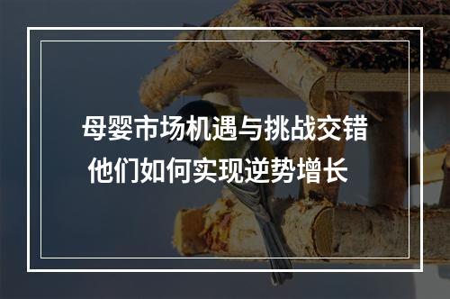 母婴市场机遇与挑战交错 他们如何实现逆势增长