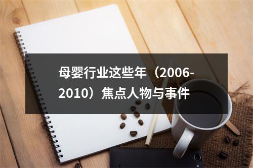 母婴行业这些年（2006-2010）焦点人物与事件