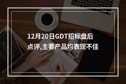 12月20日GDT招标盘后点评,主要产品均表现不佳
