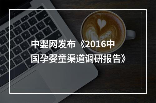 中婴网发布《2016中国孕婴童渠道调研报告》