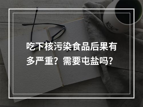 吃下核污染食品后果有多严重？需要屯盐吗？