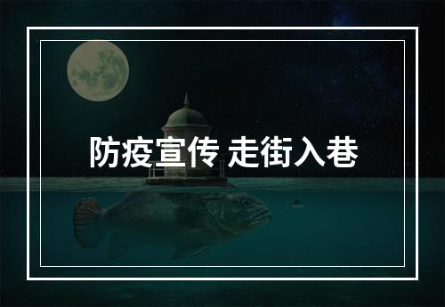 防疫宣传 走街入巷
