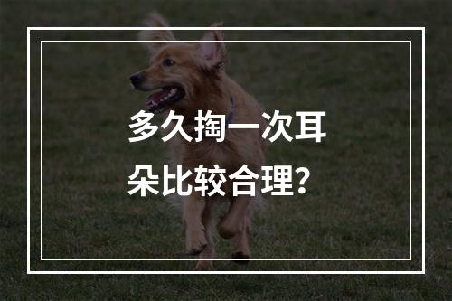多久掏一次耳朵比较合理？