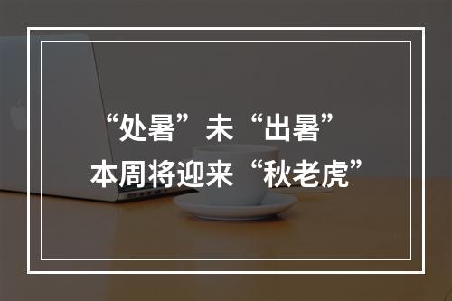 “处暑”未“出暑” 本周将迎来“秋老虎”