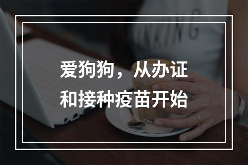爱狗狗，从办证和接种疫苗开始